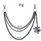 PENDRA Weblink Layered Spider Chain Keychain