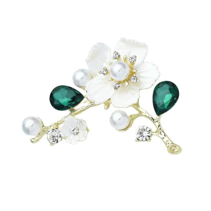 PENDRA Blossom Shell Plum Blossom Flower Brooch