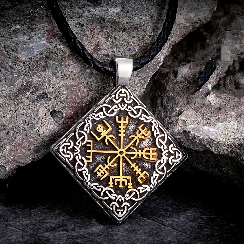 PENDRA Celtic Knot Gold Steel Necklace