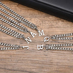 PENDRA Alphabet Cuban Pendant Necklace