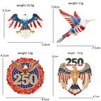 PENDRA America's 250th Independence Day Brooch