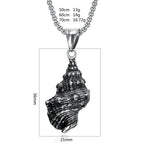 PENDRA Shellforge Stainless Steel Shell Pendant Necklace