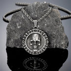 PENDRA Skull Vintage Steel Necklace