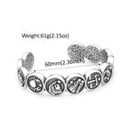 PENDRA Zodiac Twelve Constellation Stainless Steel Cuff Bracelet