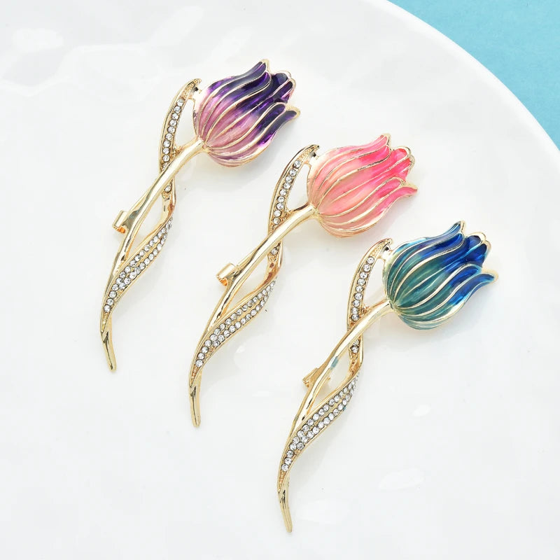 PENDRA Florielle5 Floral Brooch
