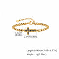 Stylish Men's Cross Bracelet,High Quality Stainless Steel Box Chain with Black CZ, Adjustable Hip Hop Faith Jewelry Gift