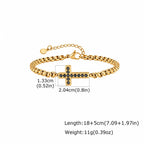 Stylish Men's Cross Bracelet,High Quality Stainless Steel Box Chain with Black CZ, Adjustable Hip Hop Faith Jewelry Gift