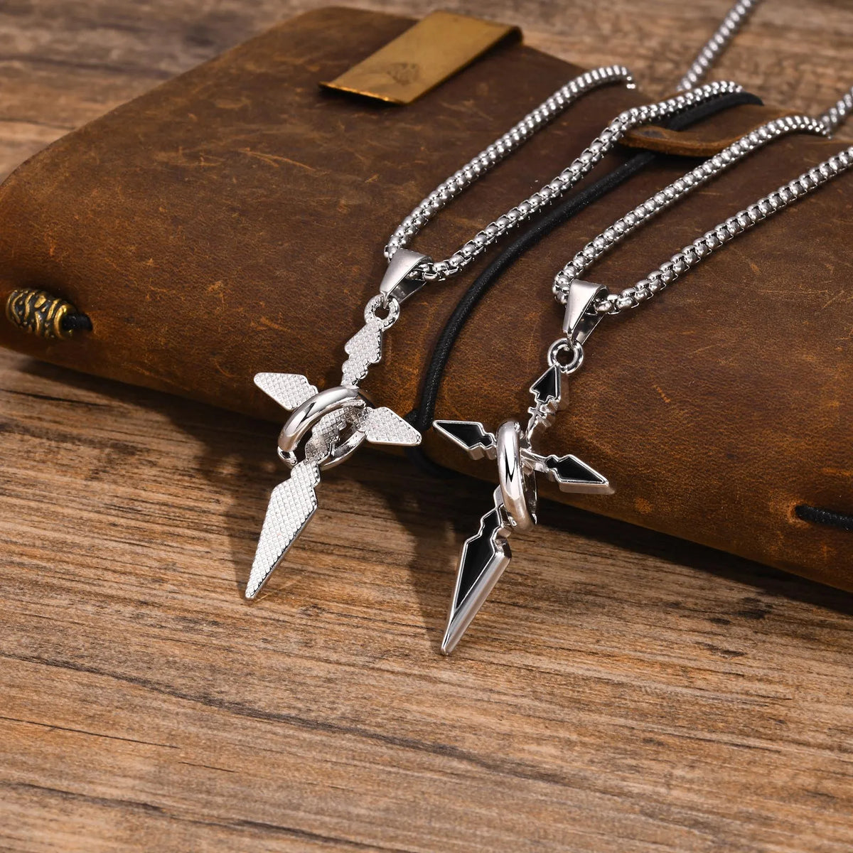 PENDRA Cross Circle Pendant Necklace