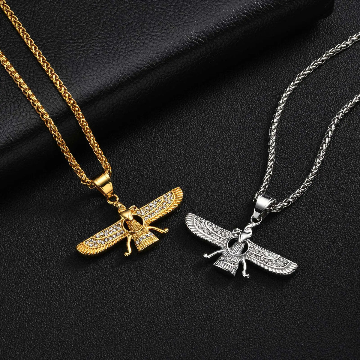 PENDRA Faravahar Eagle Pendant Necklace