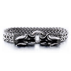 PENDRA Wolfcrest Stainless Steel Animal Cuff Bracelet