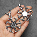 Viking Dagger Unique Amulets Men Necklaces Stainless Steel Pendant Chain Women Punk Fashion Jewelry Accessories Gifts Wholesale