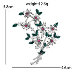 PENDRA Banquetflora Crystal Flower Brooch