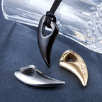PENDRA Wolfthorn Leather Rope Wolf Tooth Pendant