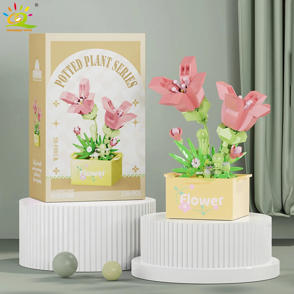 PENDRA Succulent Potted Floral Building Set