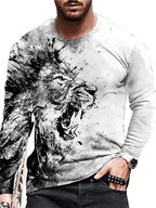 PENDRA Eagle Long Sleeve Print T-Shirt