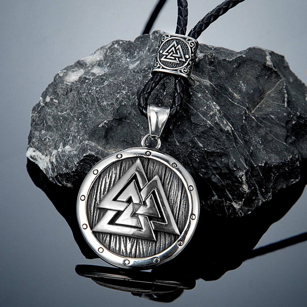 PENDRA Rune Leather Necklace