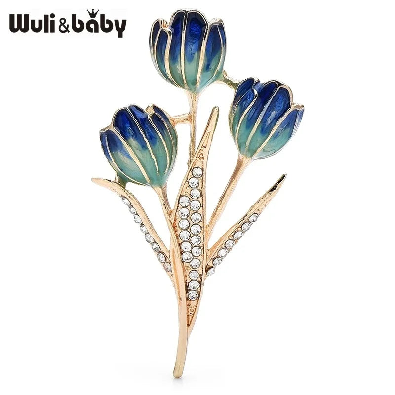 PENDRA Birdflora Bird and Flower Brooch
