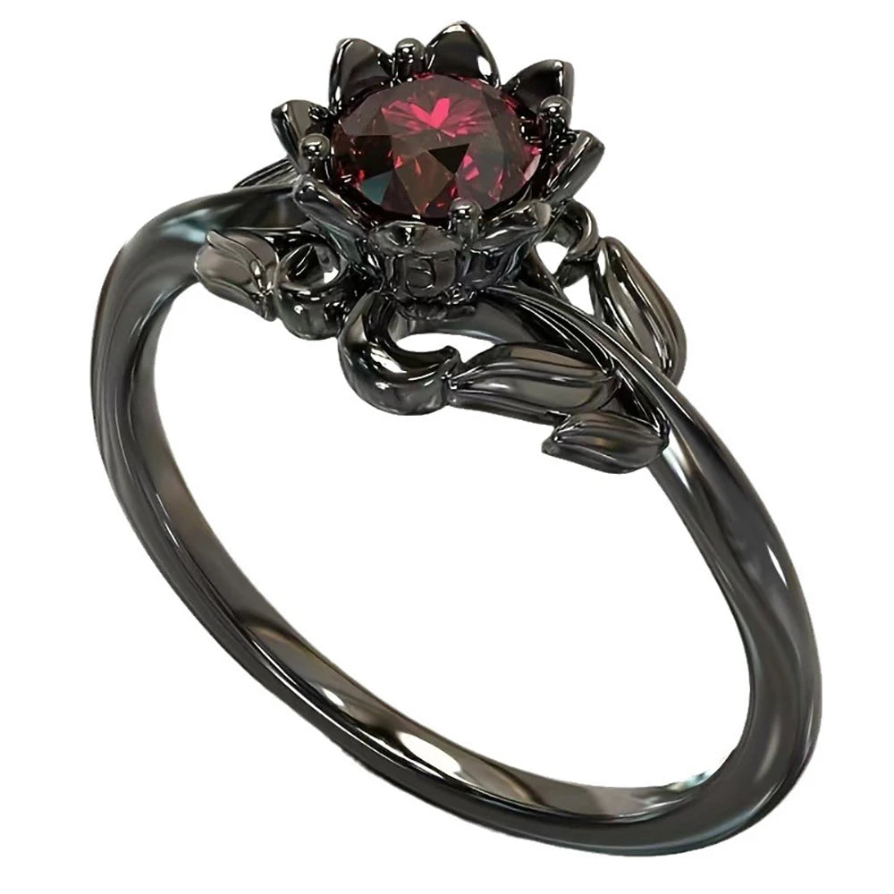PENDRA Flower Red Ring