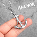 PENDRA Golden Anchor Boyfriend Steel Necklace