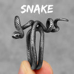 PENDRA Animal Poisonous Snake Steel Ring