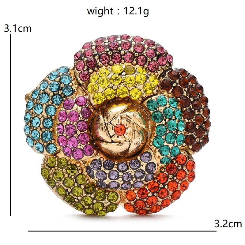 PENDRA Camellia Beautiful Flower Brooch