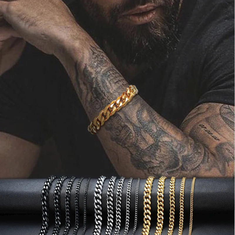 PENDRA Cuban Curb Thin Bracelet