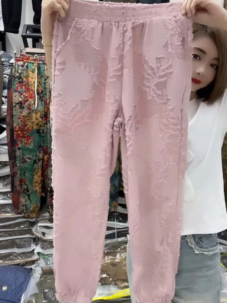PENDRA Waist Hollow Out Thin Pants