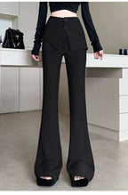 PENDRA Waist Micro Flare Fake Pants