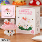 PENDRA Cute Mushroom Micro Building Set