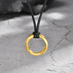 PENDRA Mobius Black Pendant Necklace