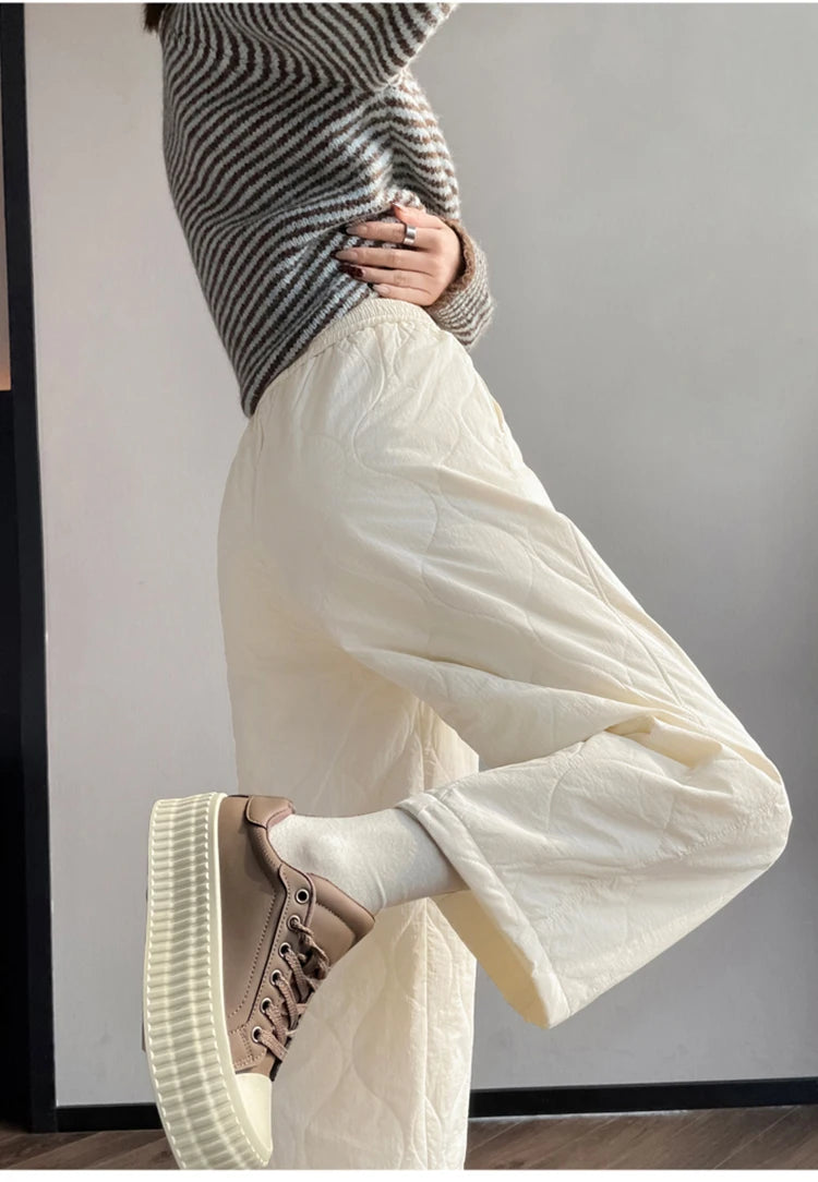 PENDRA Thick Cotton Wide Pants