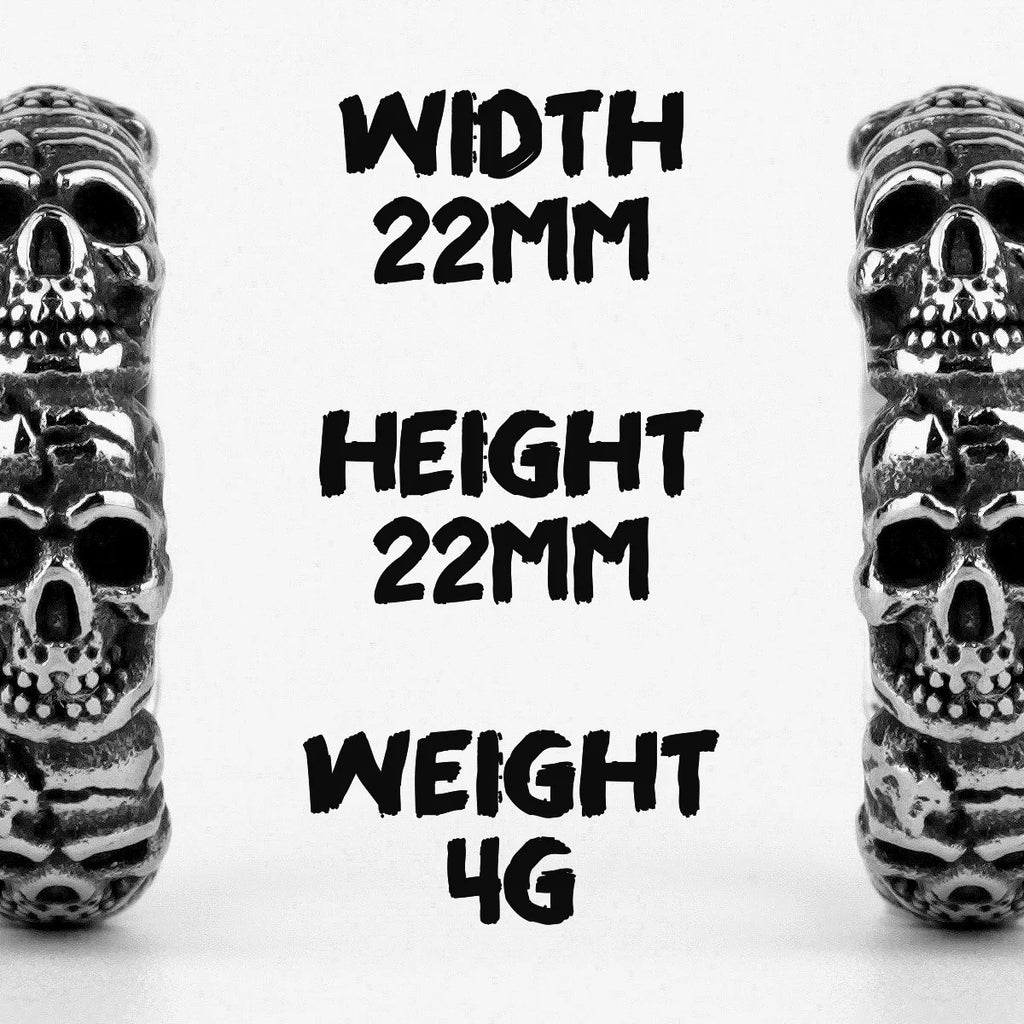 PENDRA Domineering Devil Skull Steel Ring
