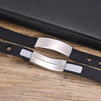 Free Engrave Silicone Bracelets for Men Boys,New Anti Static Custom ID Wristband,Personalized Jewelry