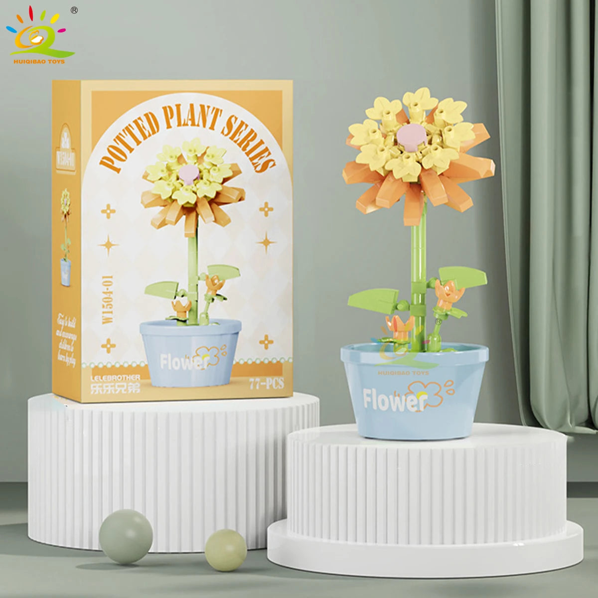 PENDRA Succulent Potted Floral Building Set