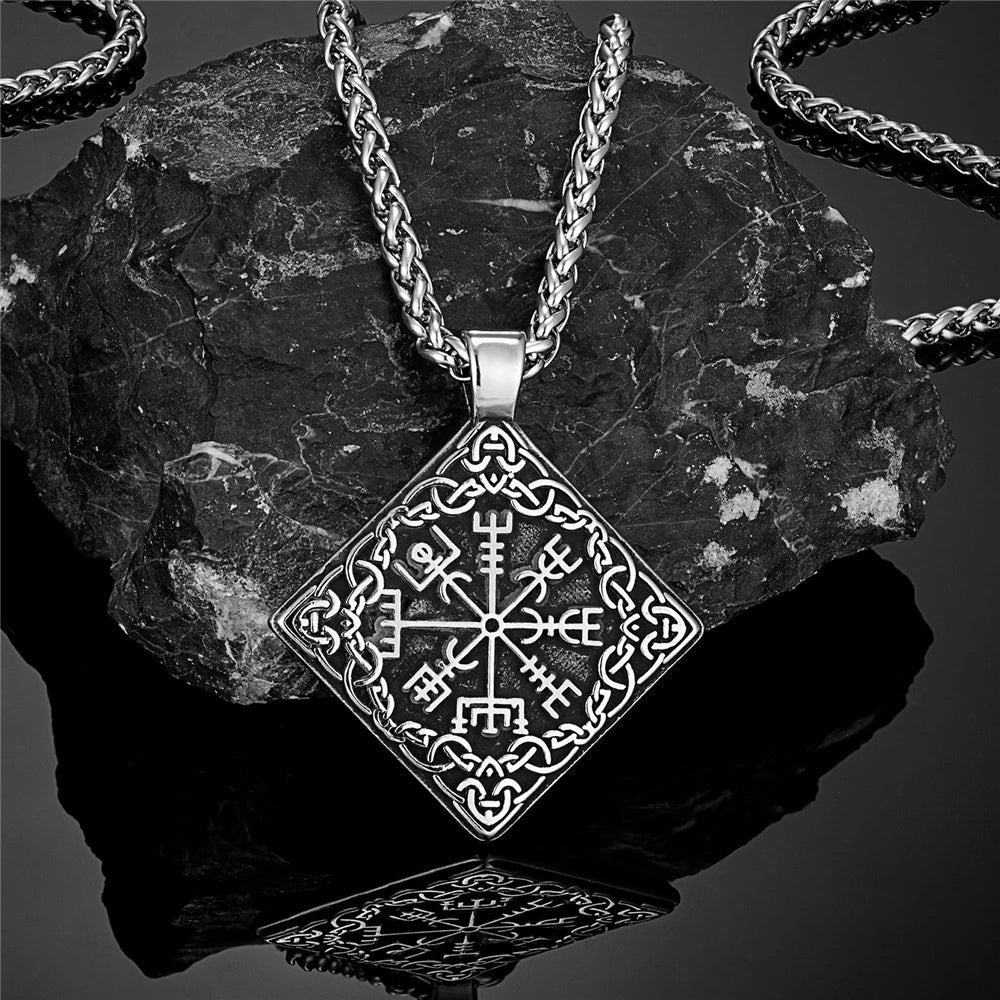 PENDRA Celtic Knot Gold Steel Necklace
