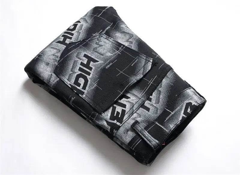 PENDRA Denim Printed Pants