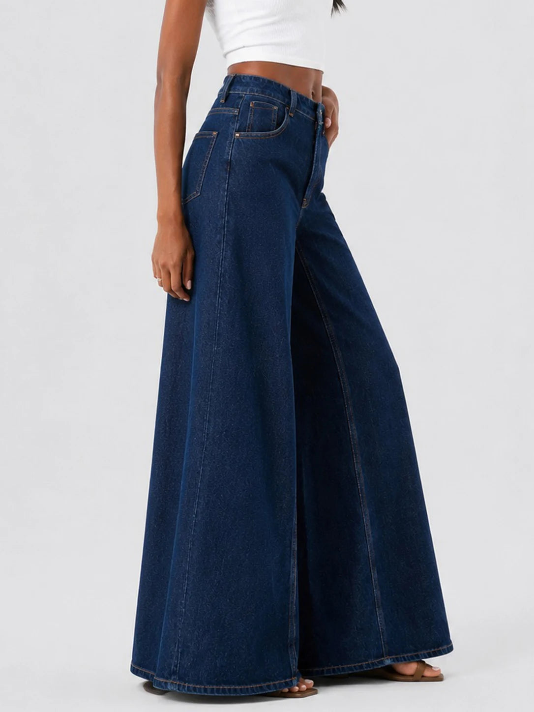 PENDRA Waisted Loose Fitting Jeans