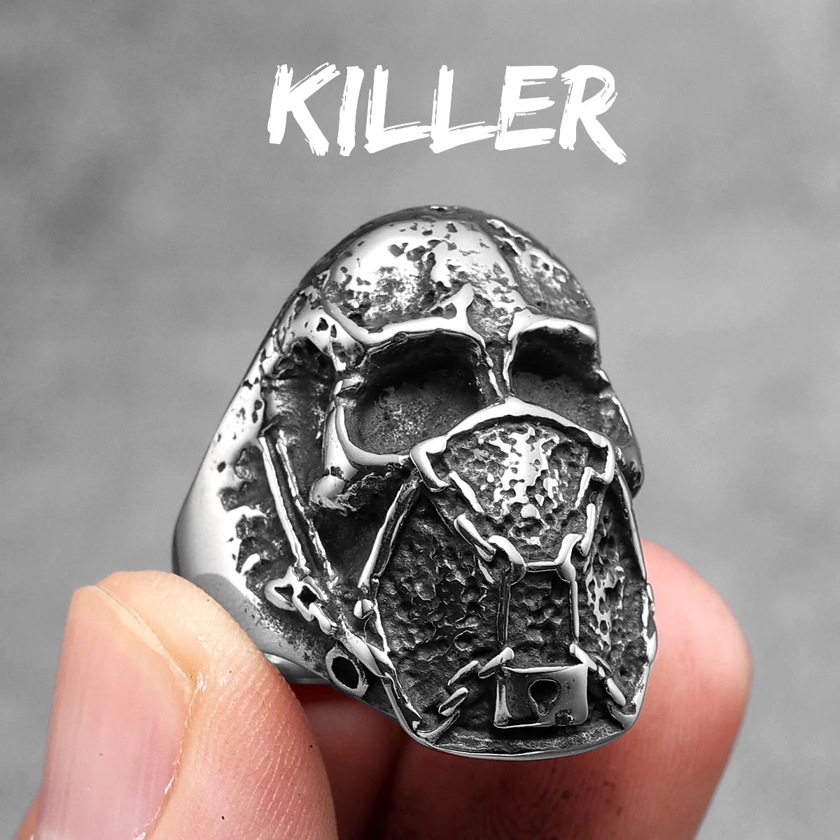 PENDRA Punk Gothic Skull Ring