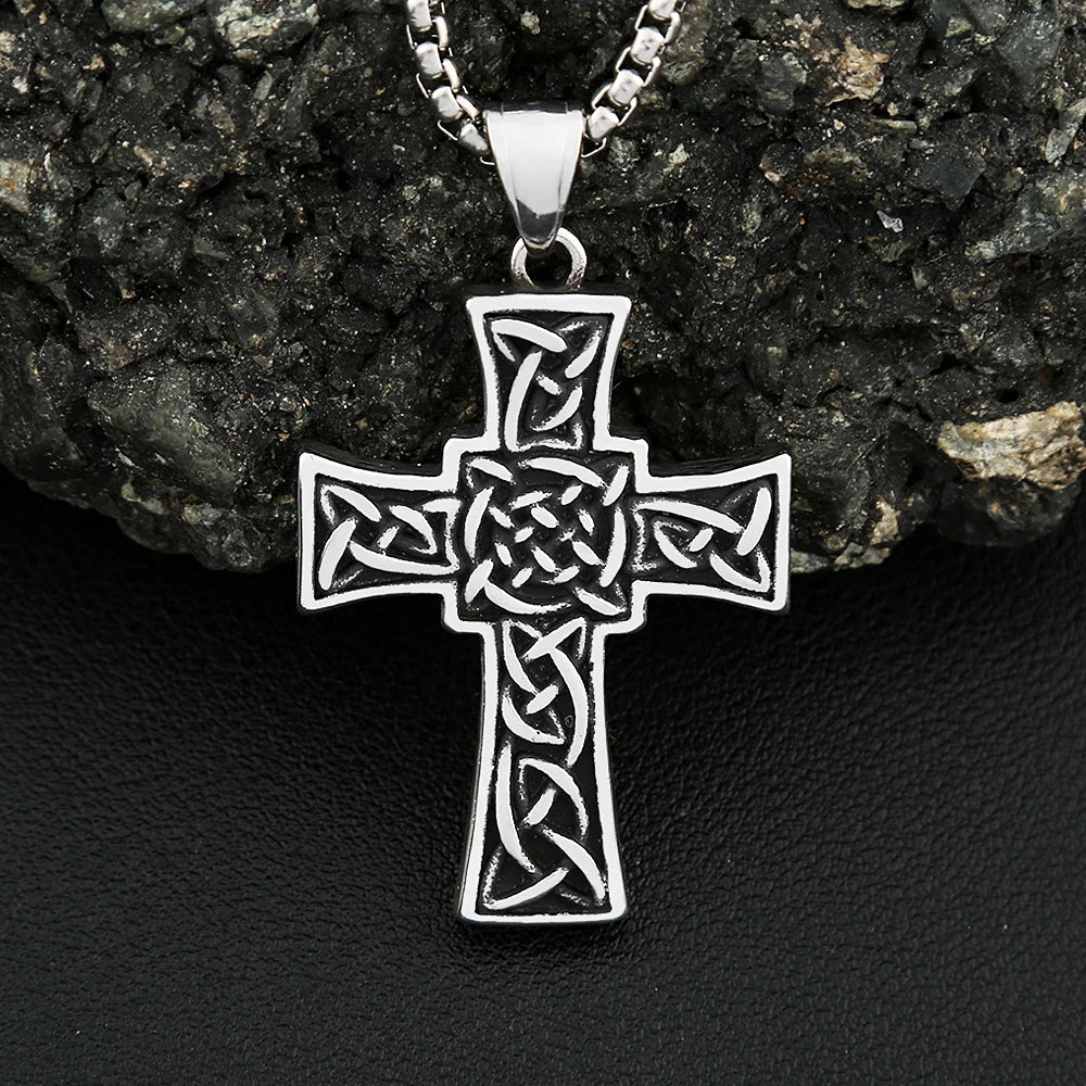 PENDRA Vikingeye Blue Eye Cross Pendant