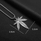 PENDRA Mapleleaf Stainless Steel Maple Leaf Pendant
