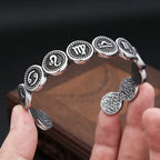 PENDRA Zodiac Twelve Stainless Steel Cuff Bracelet