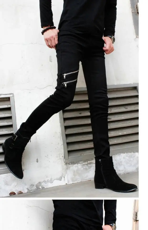 PENDRA Denim Zipper Pants