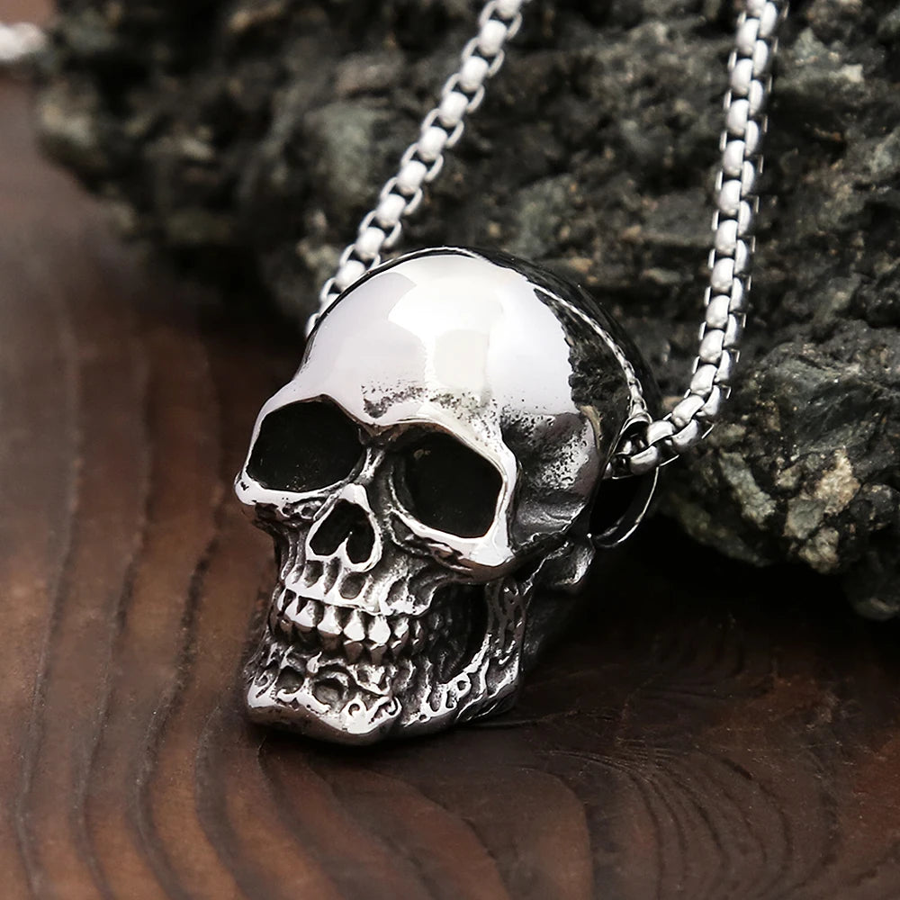 PENDRA Skullgoth Vintage Stainless Steel Skull Pendant