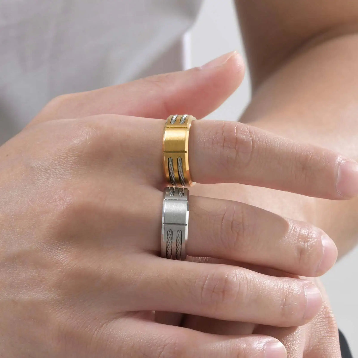 PENDRA Masonic Wire Freemasonry Steel Ring