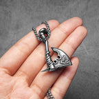 PENDRA Odin's Axe Steel Necklace