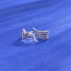 PENDRA Angel Wings Opening Silver Ring