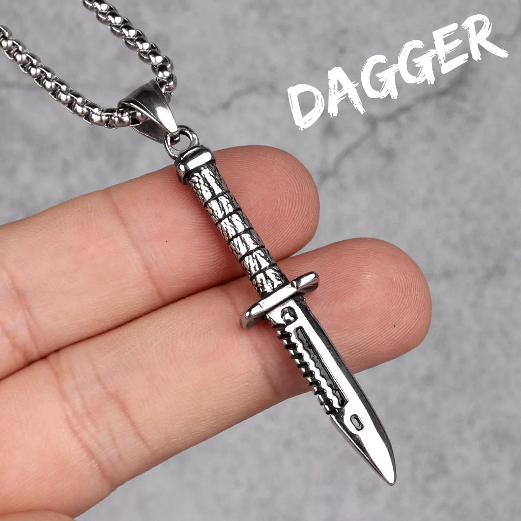 PENDRA Knife Steel Necklace