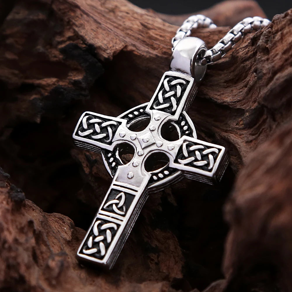 PENDRA Crossforge 316L Stainless Steel Cross Pendant Necklace