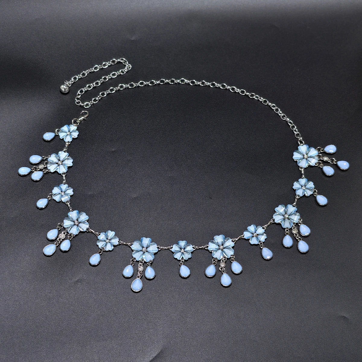 Jazz Dance Accessories High Quality Waist Chain Belt Flower Pendant Belly Body Chain Jewelry Bohemian Waistband for Ladies Women