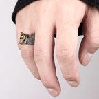 PENDRA Skull Wing Motorcycle Steel Ring